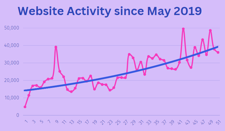 Website Activity since May 2019
